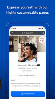 Linq - Digital Business Card android App screenshot 5
